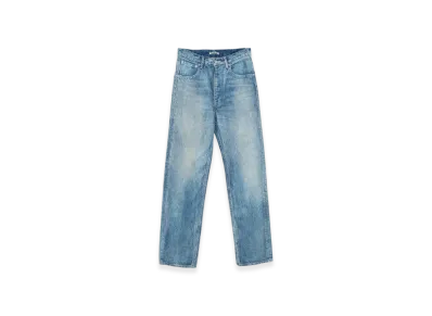 AURALEE Selvedge Faded Light Denim Narrow Pants "Light Indigo"