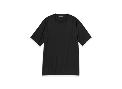 AURALEE Luster Plaiting T-Shirt "Black"