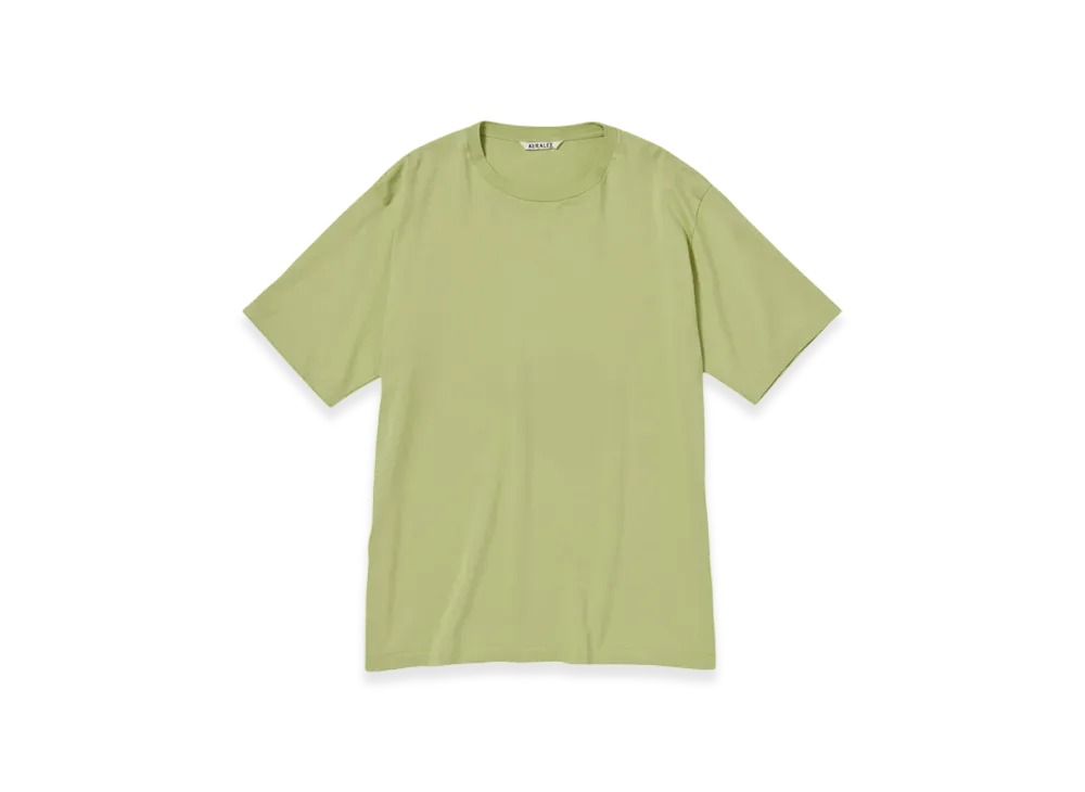 AURALEE Luster Plaiting T-Shirt "Light Green"