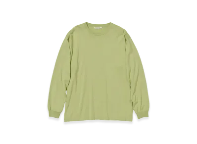 AURALEE Luster Plaiting L/S T-Shirt "Light Green"