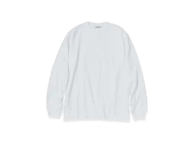 AURALEE Luster Plaiting L/S T-Shirt "White"