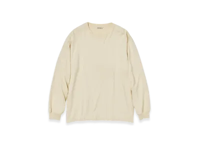 AURALEE Luster Plaiting L/S T-Shirt "Ivory"