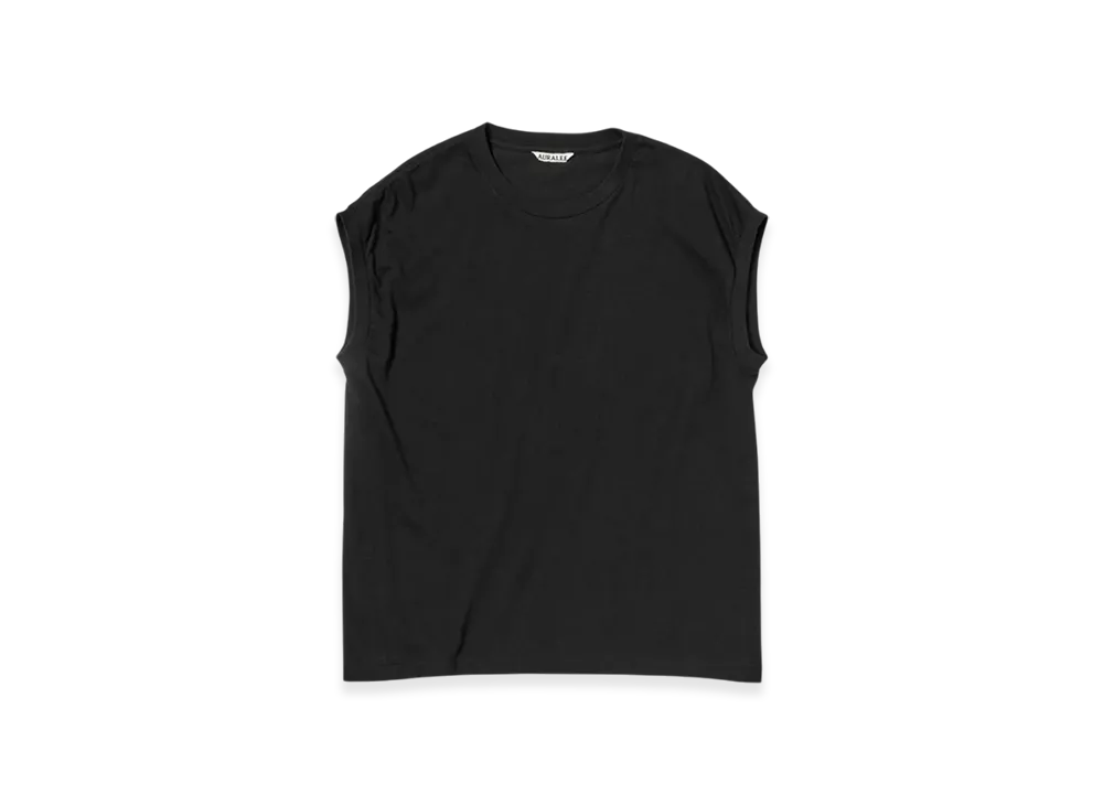 AURALEE Seamless Crewneck Sleeveless "Black"