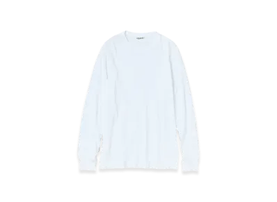 AURALEE Seamless L/S T-Shirt "White"