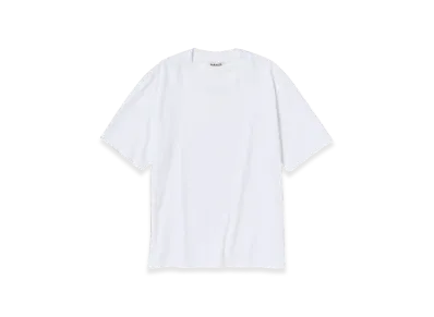AURALEE Organic Cotton High Gauge Jersey T-Shirt "White"