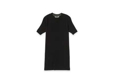 AURALEE Super High Gauge Sheer Rib T-Shirt "Black"
