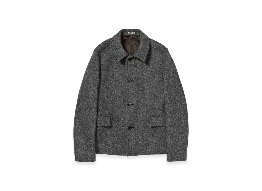 SHETLAND WOOL DOUBLE CLOTH BLOUSON