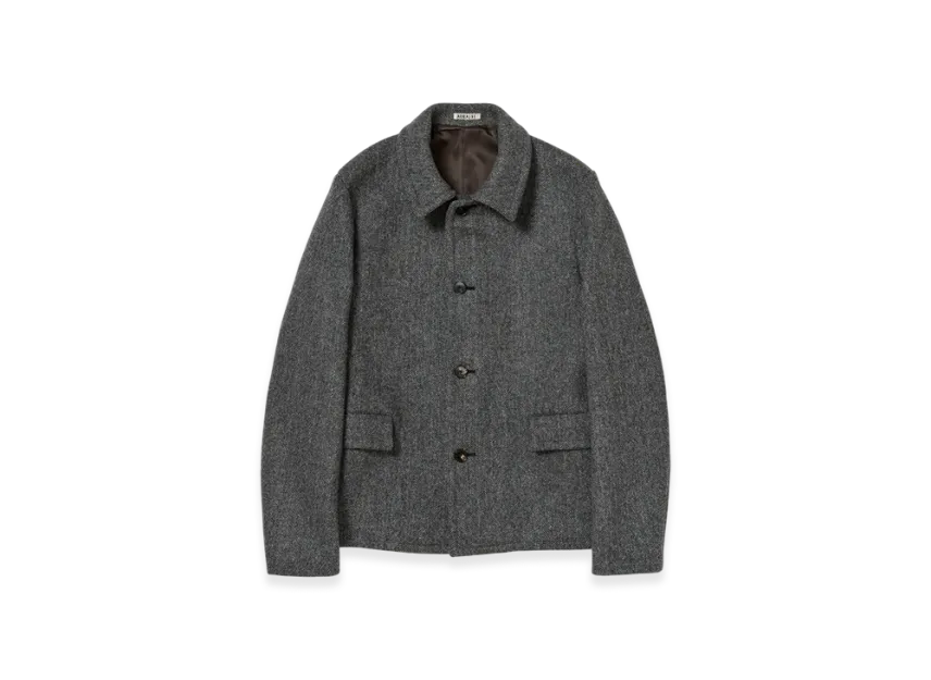 SHETLAND WOOL DOUBLE CLOTH BLOUSON SHETLAND WOOL DOUBLE CLOTH BLOUSON