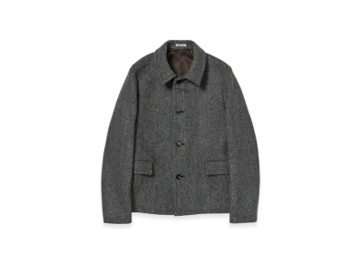 AURALEE Shetland Wool Double Cloth Blouson "Grey"
