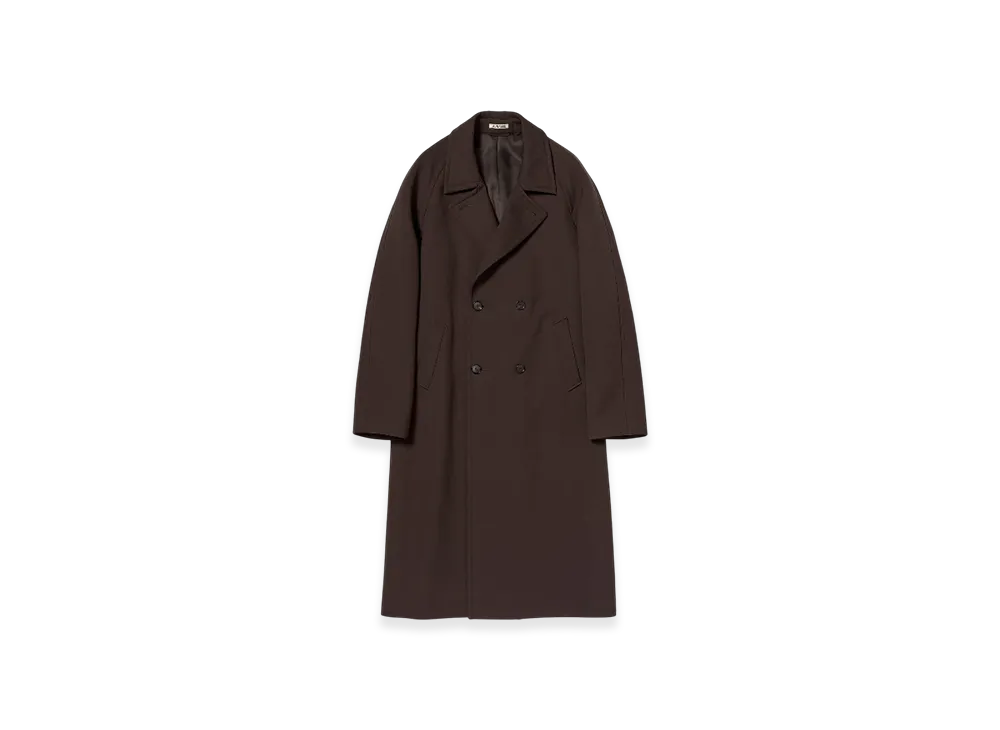 AURALEE Super Fine Wool Mosser Chesterfield Coat 