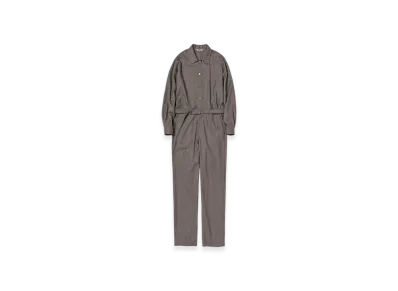 AURALEE Super Light Wool Jumpsuit "Brown"