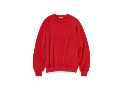 AURALEE Light Wool Sweat P/O "Red"
