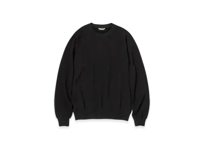 AURALEE Light Wool Sweat P/O "Black"