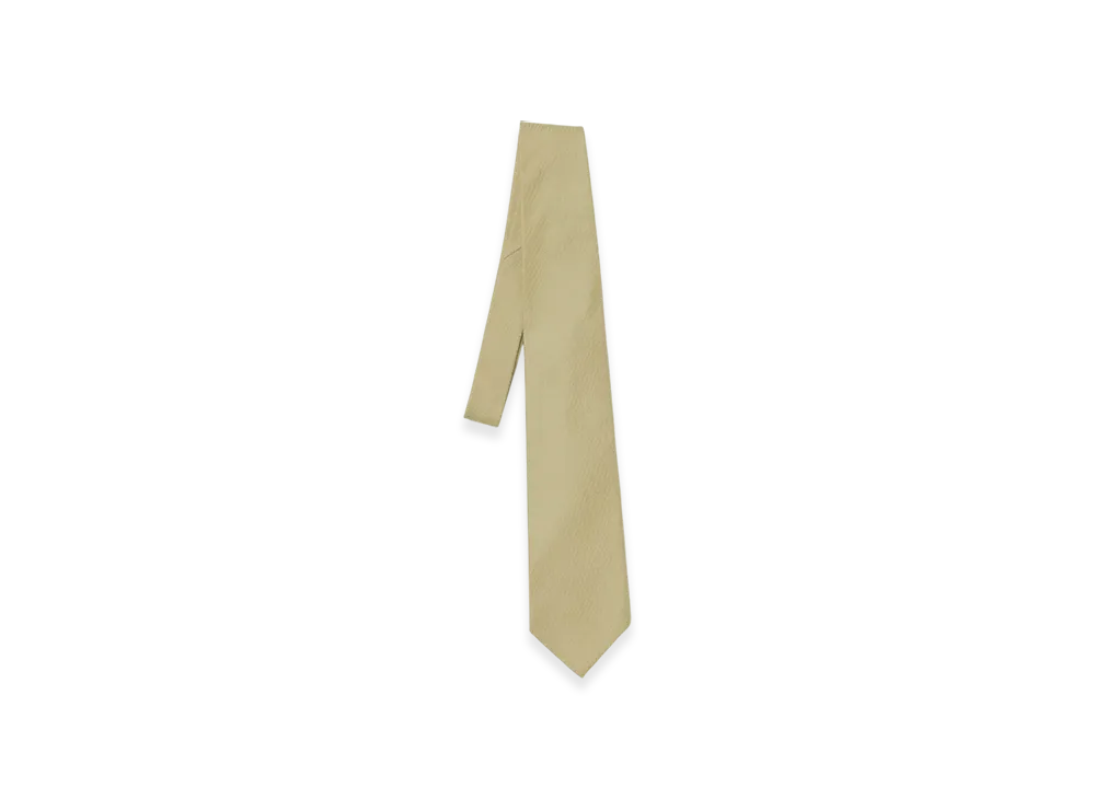 AURALEE Super Light Wool Tie "Light Khaki"