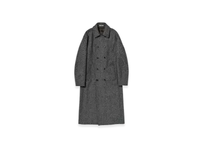 AURALEE Shetland Wool Double Cloth Coat "Grey"
