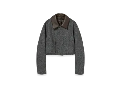 AURALEE Shetland Wool Double Cloth Blouson "Grey"