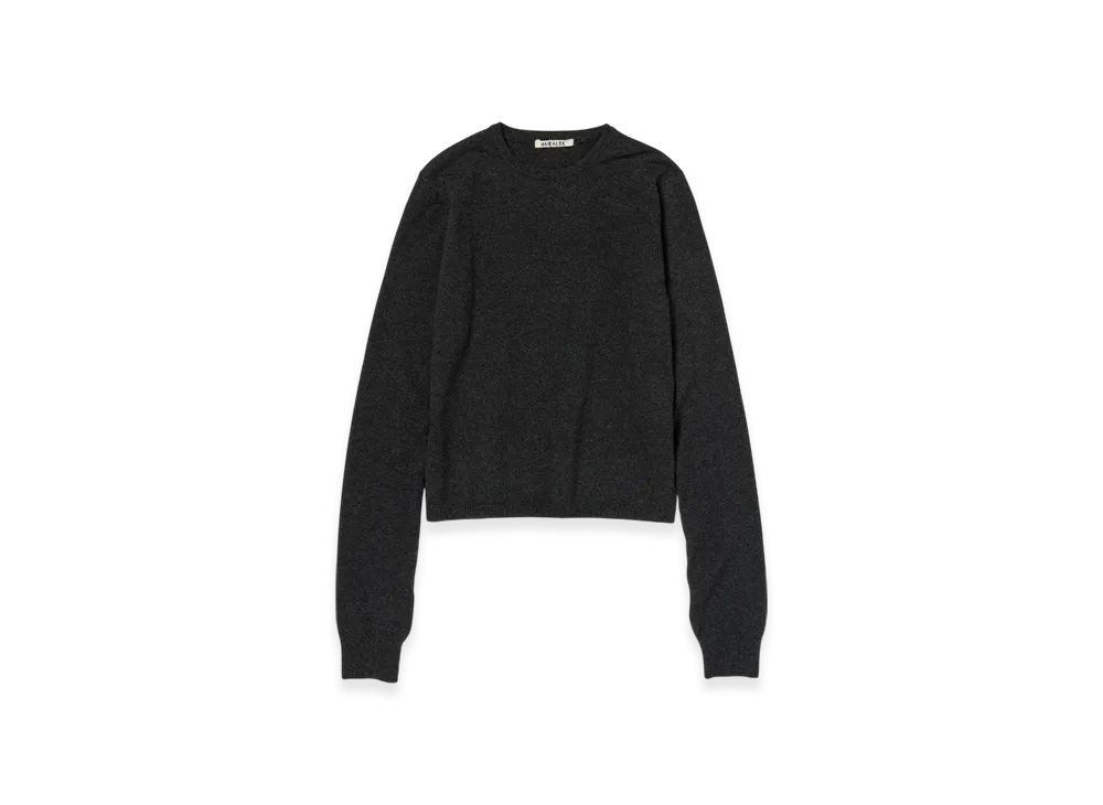 AURALEE High Twist Wool Knit P/O "Charcoal"