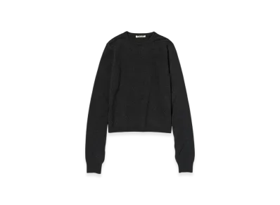 AURALEE High Twist Wool Knit P/O "Charcoal"