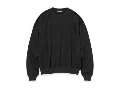 AURALEE Super High Gauge Sweat P/O "Ink Black"