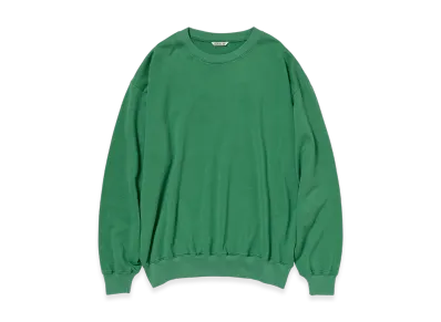 AURALEE Super High Gauge Sweat P/O "Green"