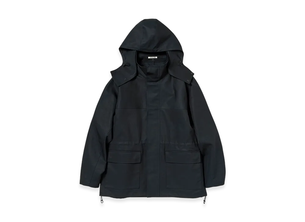AURALEE High-Density Bonded Cotton Gabardine Blouson "Dark Navy"