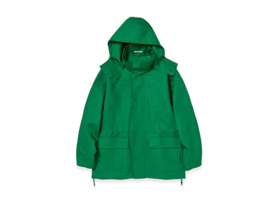 AURALEE High-Density Bonded Cotton Gabardine Blouson "Green"
