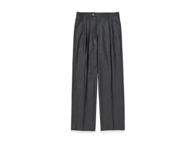 AURALEE Super Light Wool Two-Tuck Slacks "Top Charcoal"
