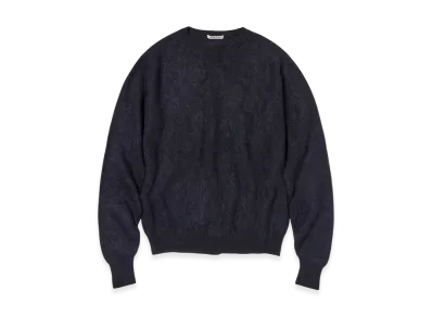 AURALEE Baby Suri Alpaca Sheer Knit P/O "Navy"