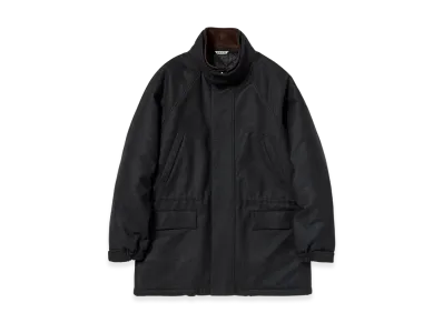 AURALEE Wool Fulling Flannel Padded Over Blouson "Top Charcoal"