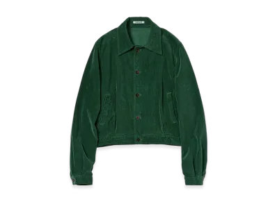 AURALEE Pigment Dyed Finx Cordurory Blouson "Forest Green"
