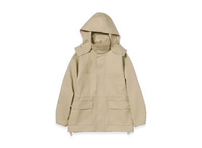 AURALEE High-Density Bonded Cotton Gabardine Blouson "Beige"