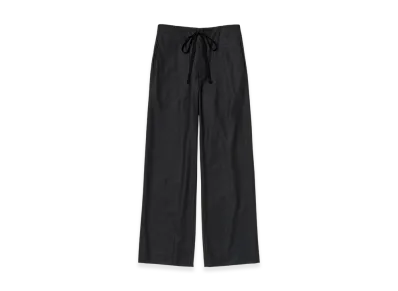 AURALEE Wool Fulling Flannel Drawstring Pants "Top Charcoal"