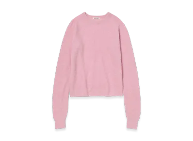 AURALEE Baby Suri Alpaca Sheer Knit P/O "Pink"