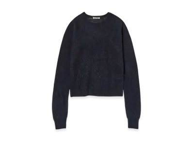 AURALEE Baby Suri Alpaca Sheer Knit P/O "Navy"