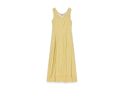 AURALEE Wool Soft Jersey Dress "Mustard Yellow"