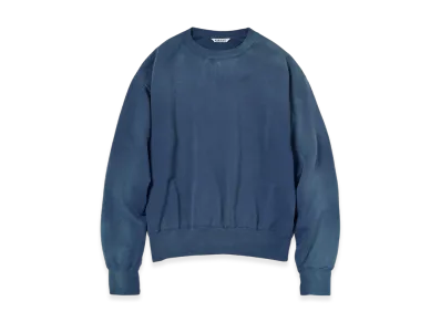 AURALEE Product Dyed Pima Light Sweat P/O "Light Navy"