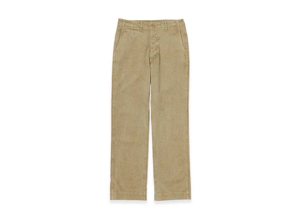 AURALEE Product Dyed Finx Chino Narrow Pants "Beige"
