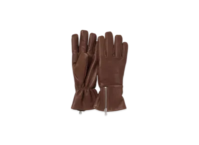 AURALEE Calf Leather Gloves "Brown"