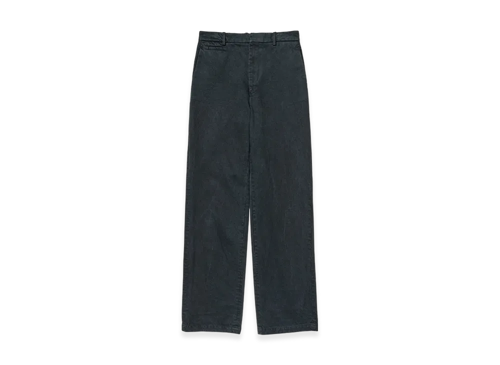 AURALEE Product Dyed Finx Chino Narrow Pants "Black"