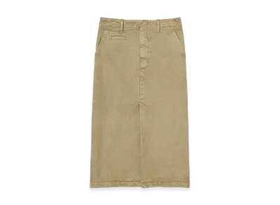 AURALEE Product Dyed Finx Chino Skirt "Beige"