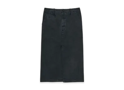 AURALEE Product Dyed Finx Chino Skirt "Black"