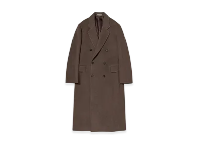 AURALEE Super Fine Wool Mosser Chesterfield Coat "Top Brown"