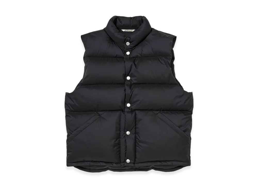 AURALEE Flat Yarn Rib Knit Vest 