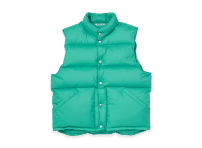 AURALEE Super Light Nylon Ripstop Down Vest "Jade Green"