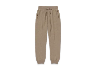 AURALEE Baby Cashmere Knit Pants "Natural Brown"