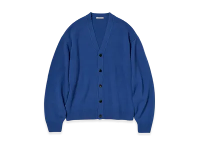 AURALEE Baby Cashmere Knit Cardigan "Royal Blue"