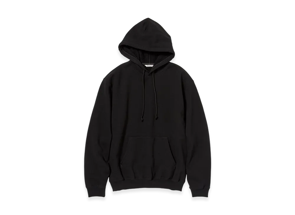 AURALEE Smooth Soft BD Sweat P/O Parka "Black"