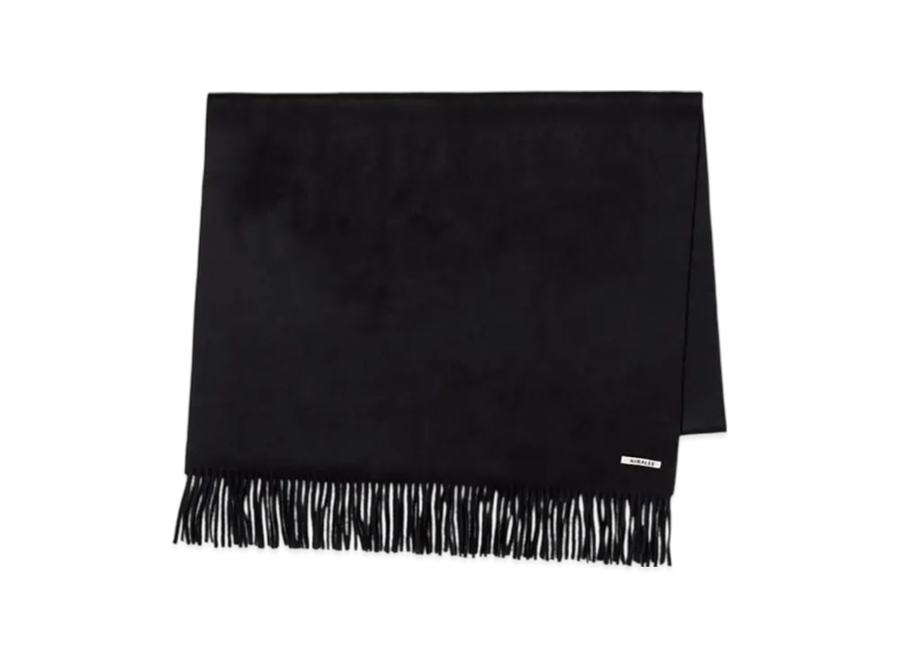 AURALEE Baby Cashmere Wide Stole "Top Black"