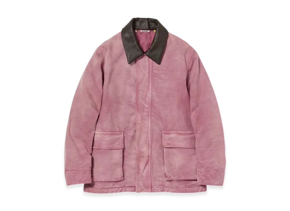 AURALEE Product Dyed Organic Cotton Duck Blouson 