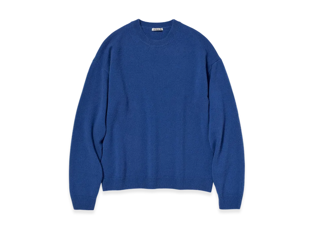 AURALEE Baby Cashmere Knit P/O "Royal Blue"